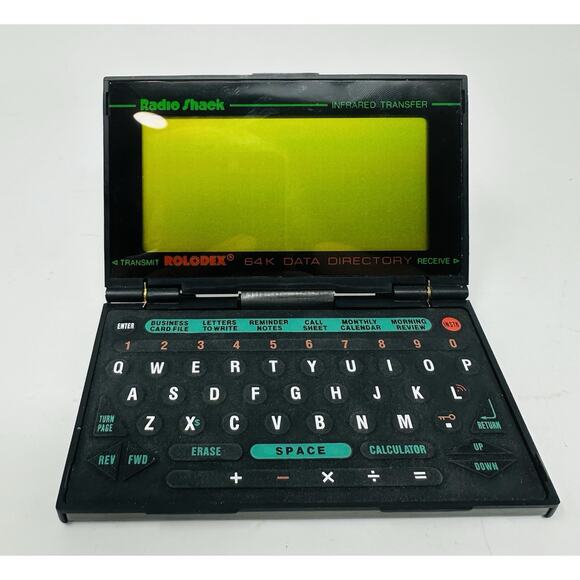 Vintage Radio Shack 64k Pocket Data Directory ROLODEX EC-339 UNTESTED - Picture 1 of 5